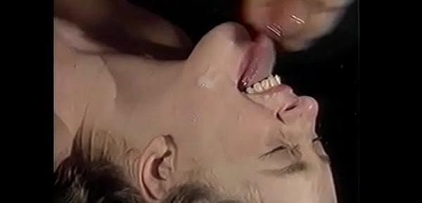  Hot blonde in mask with amazing body gets creamy load all over after sex